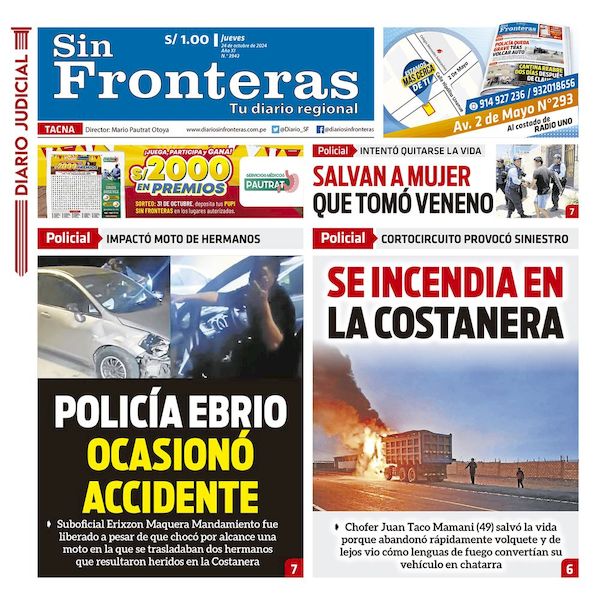 DIARIO SIN FRONTERAS TACNA