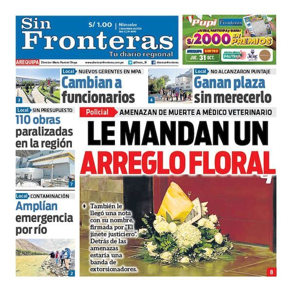 DIARIO SIN FRONTERAS AREQUIPA