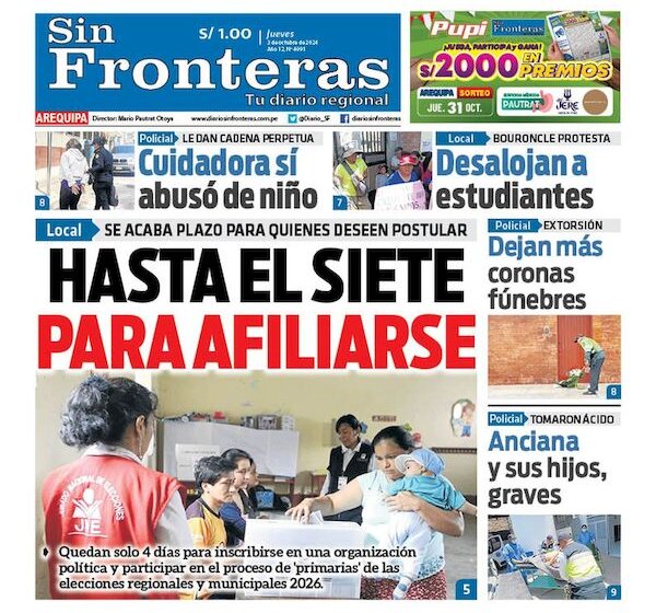 DIARIO SIN FRONTERAS AREQUIPA