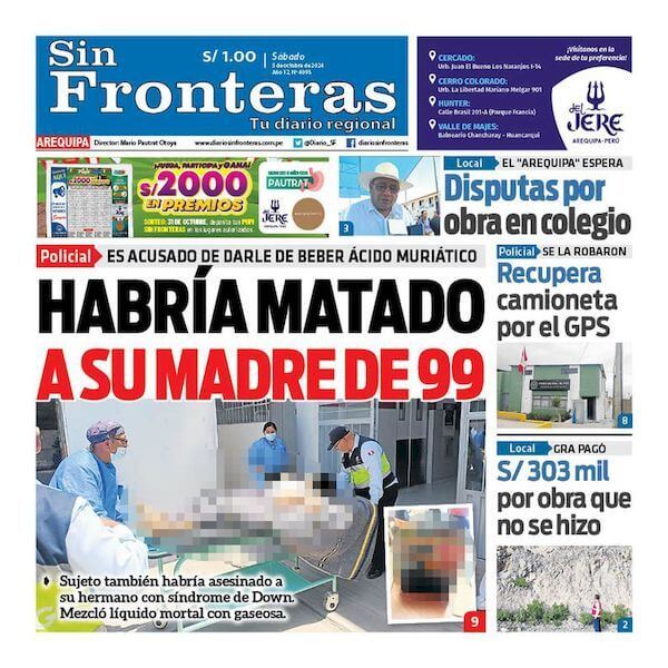 DIARIO SIN FRONTERAS AREQUIPA