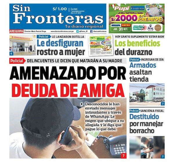 DIARIO SIN FRONTERAS AREQUIPA