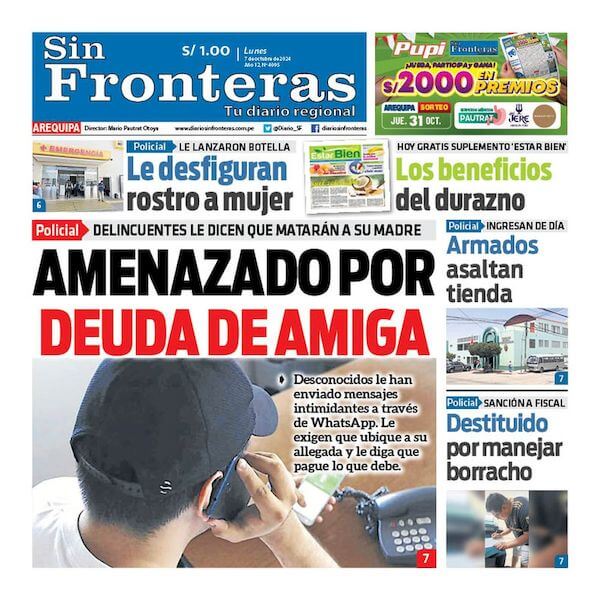 DIARIO SIN FRONTERAS AREQUIPA