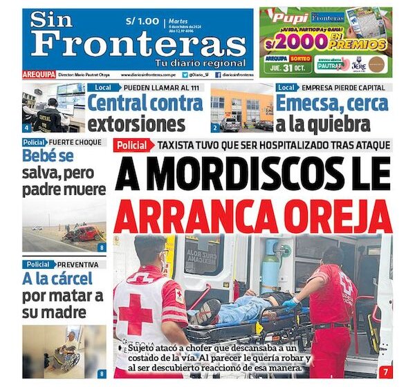  DIARIO SIN FRONTERAS AREQUIPA 08102024