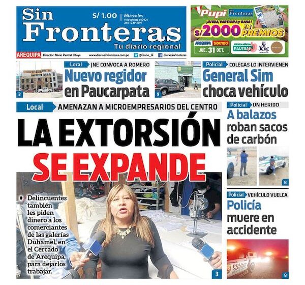 DIARIO SIN FRONTERAS AREQUIPA