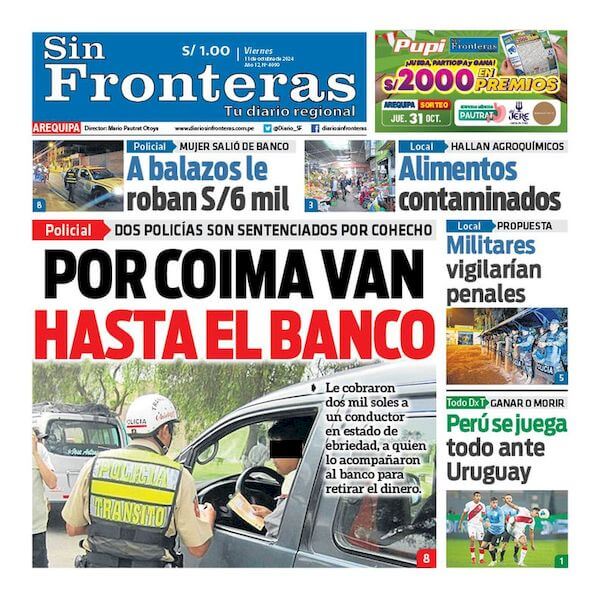 DIARIO SIN FRONTERAS AREQUIPA