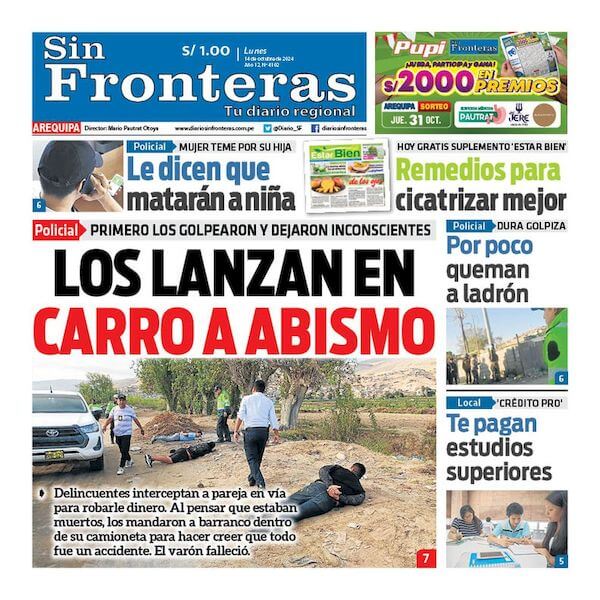 DIARIO SIN FRONTERAS AREQUIPA