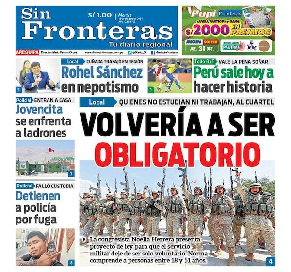 DIARIO SIN FRONTERAS AREQUIPA