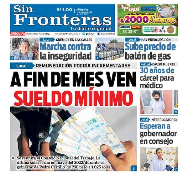 DIARIO SIN FRONTERAS AREQUIPA