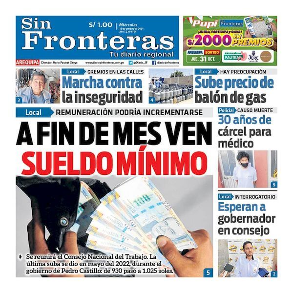 DIARIO SIN FRONTERAS AREQUIPA