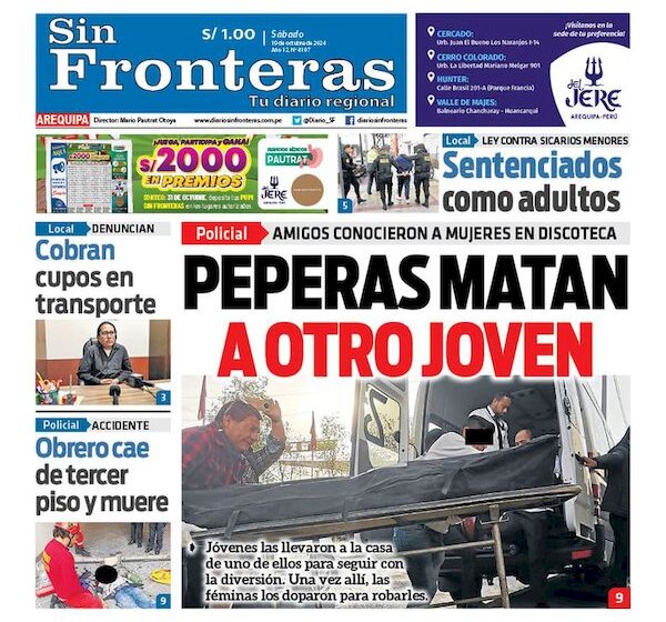  DIARIO SIN FRONTERAS AREQUIPA  19102024