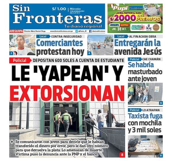 DIARIO SIN FRONTERAS AREQUIPA