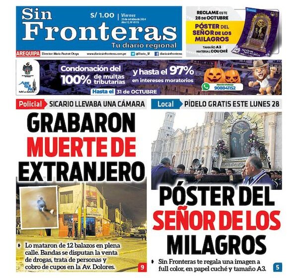  DIARIO SIN FRONTERAS AREQUIPA 25102024