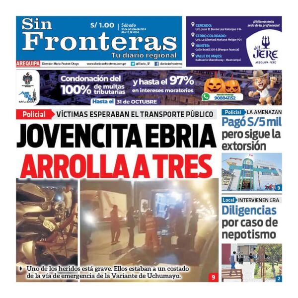 DIARIO SIN FRONTERAS AREQUIPA