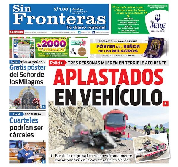 DIARIO SIN FRONTERAS AREQUIPA