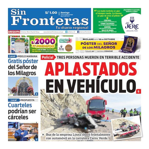 DIARIO SIN FRONTERAS AREQUIPA