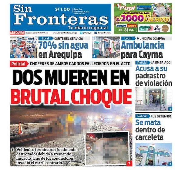 DIARIO SIN FRONTERAS AREQUIPA