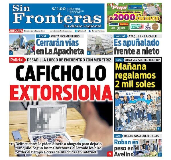 DIARIO SIN FRONTERAS AREQUIPA