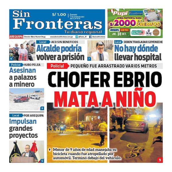 DIARIO SIN FRONTERAS AREQUIPA