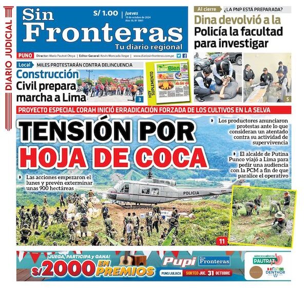 DIARIO SIN FRONTERAS PUNO