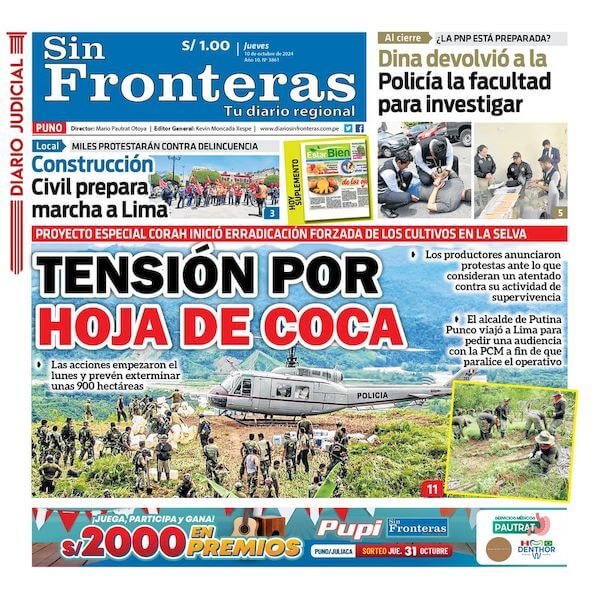 DIARIO SIN FRONTERAS PUNO