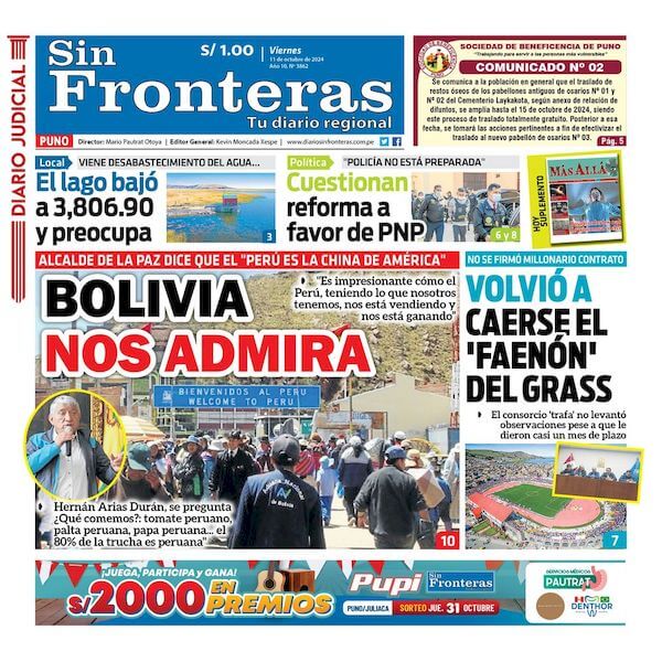 DIARIO SIN FRONTERAS PUNO