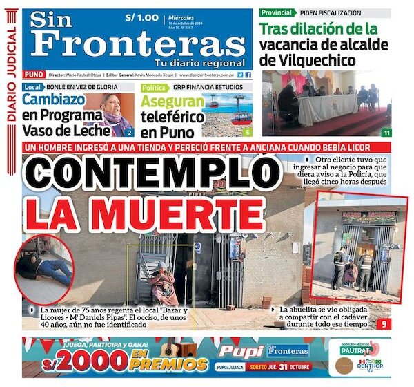 DIARIO SIN FRONTERAS PUNO