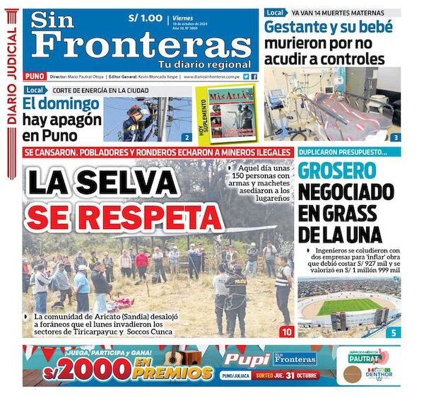 DIARIO SIN FRONTERAS PUNO