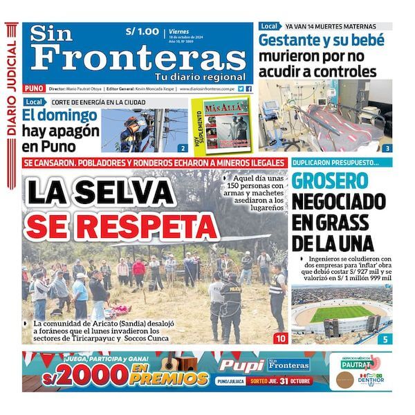 DIARIO SIN FRONTERAS PUNO