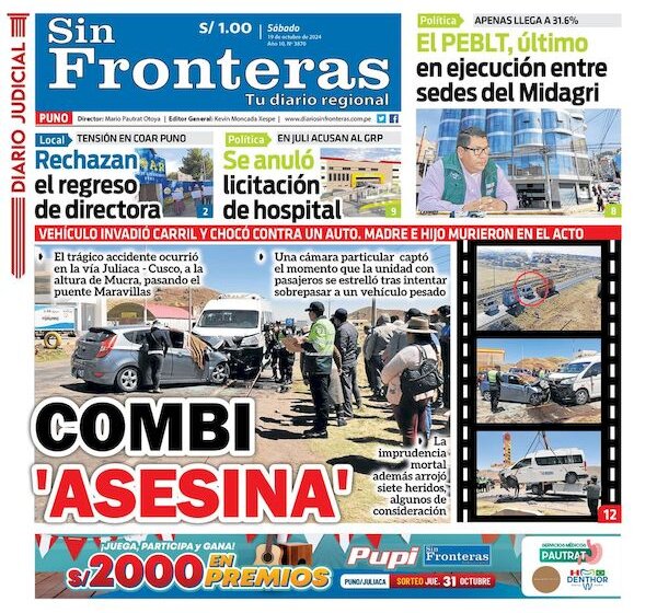  DIARIO SIN FRONTERAS PUNO 19102024