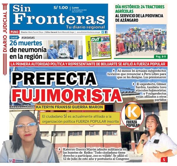  DIARIO SIN FRONTERAS PUNO 21102024