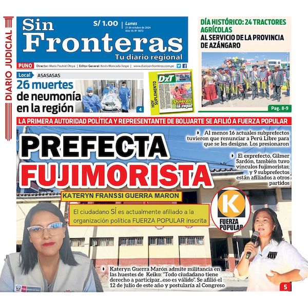 DIARIO SIN FRONTERAS PUNO