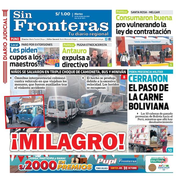 DIARIO SIN FRONTERAS PUNO