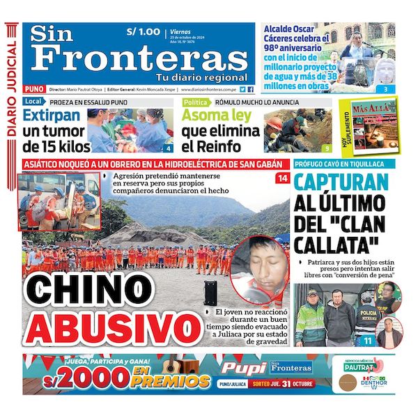 DIARIO SIN FRONTERAS PUNO