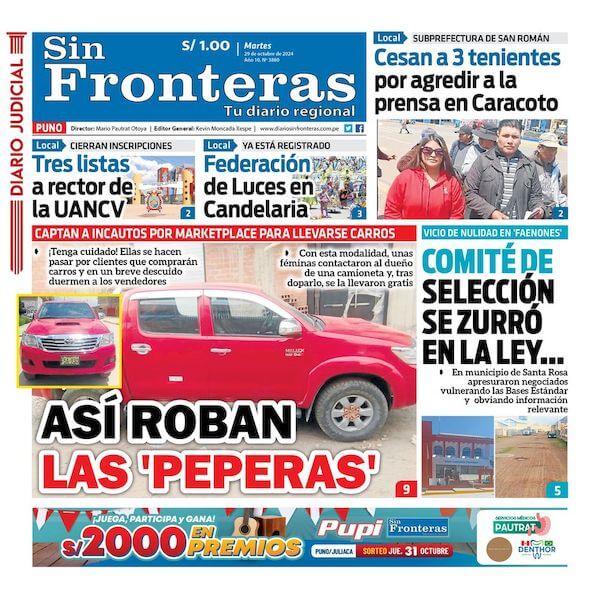 DIARIO SIN FRONTERAS PUNO