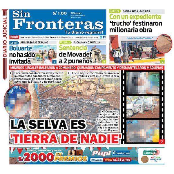 DIARIO SIN FRONTERAS PUNO