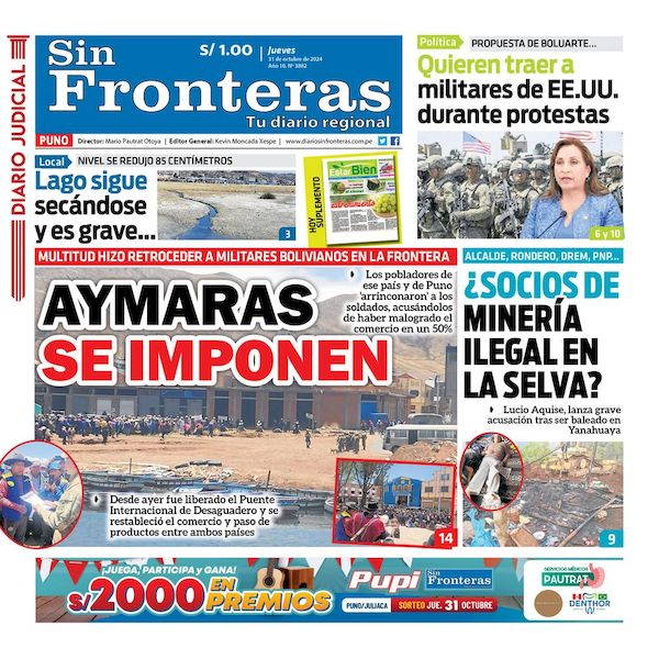 DIARIO SIN FRONTERAS PUNO