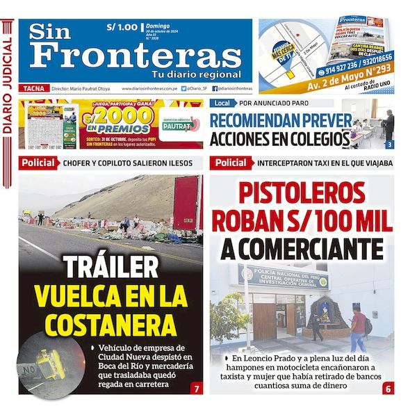 DIARIO SIN FRONTERAS TACNA