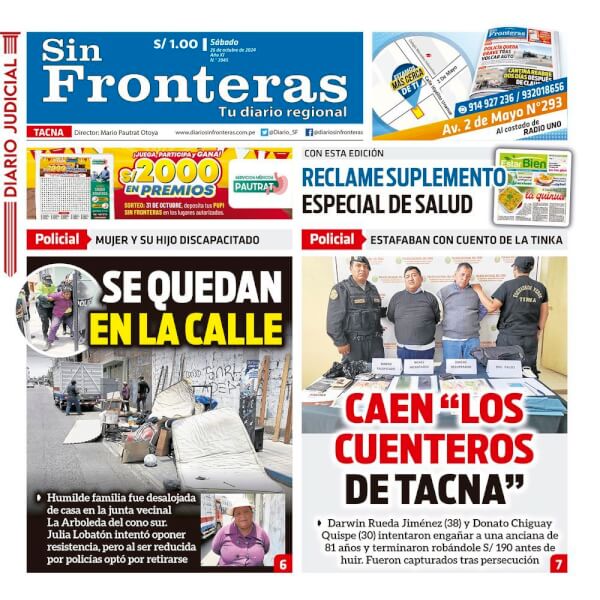 DIARIO SIN FRONTERAS TACNA