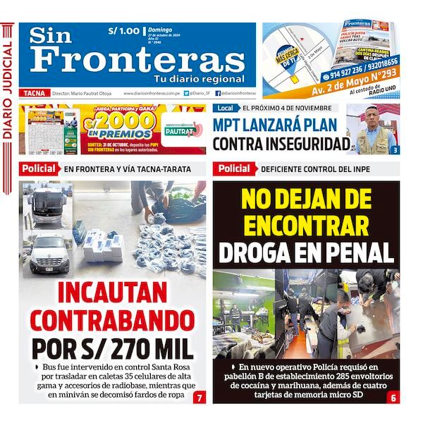 DIARIO SIN FRONTERAS TACNA