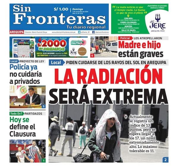 DIARIO SIN FRONTERAS AREQUIPA