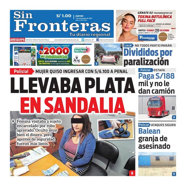 DIARIO SIN FRONTERAS AREQUIPA