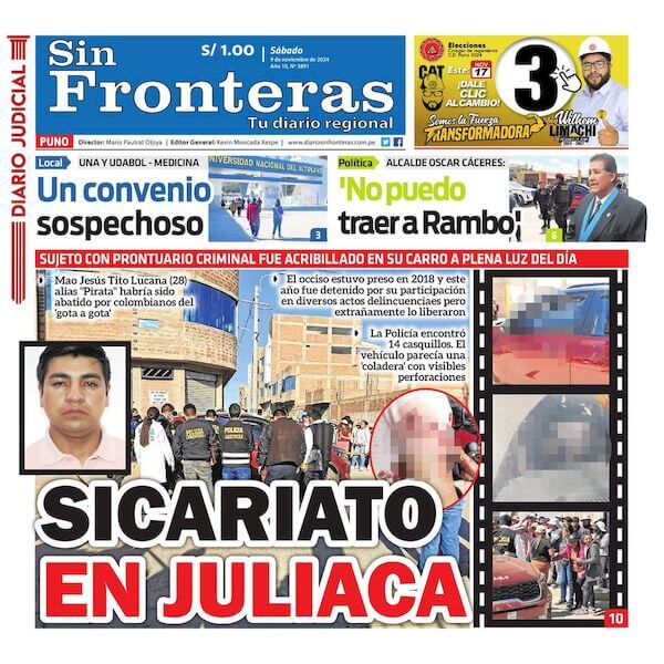 DIARIO SIN FRONTERAS PUNO