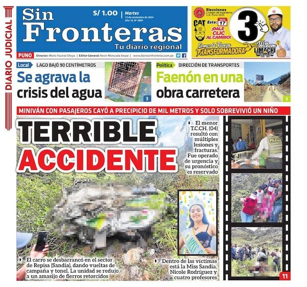  DIARIO SIN FRONTERAS PUNO 12112024