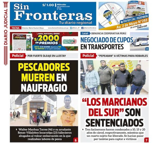 DIARIO SIN FRONTERAS TACNA