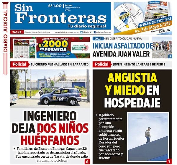 DIARIO SIN FRONTERAS TACNA