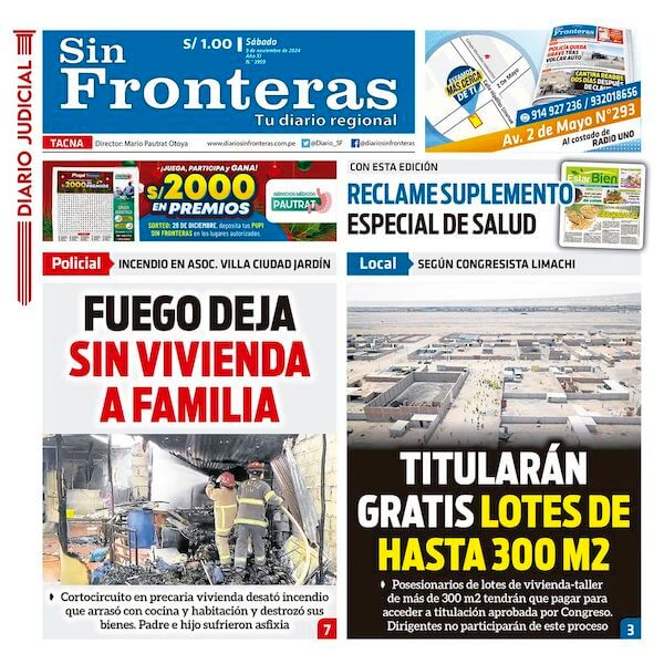 DIARIO SIN FRONTERAS TACNA