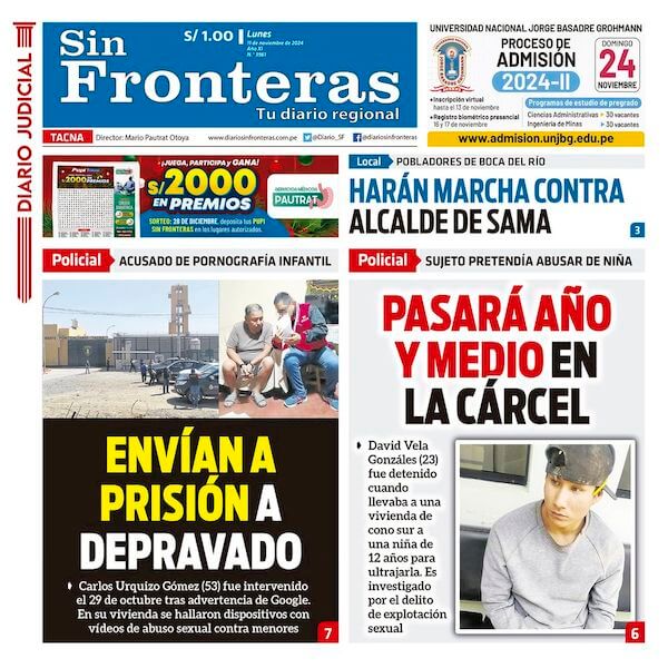 DIARIO SIN FRONTERAS TACNA