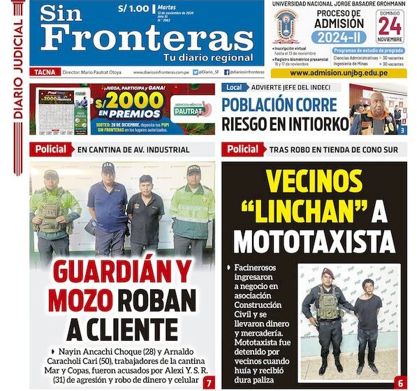 DIARIO SIN FRONTERAS TACNA