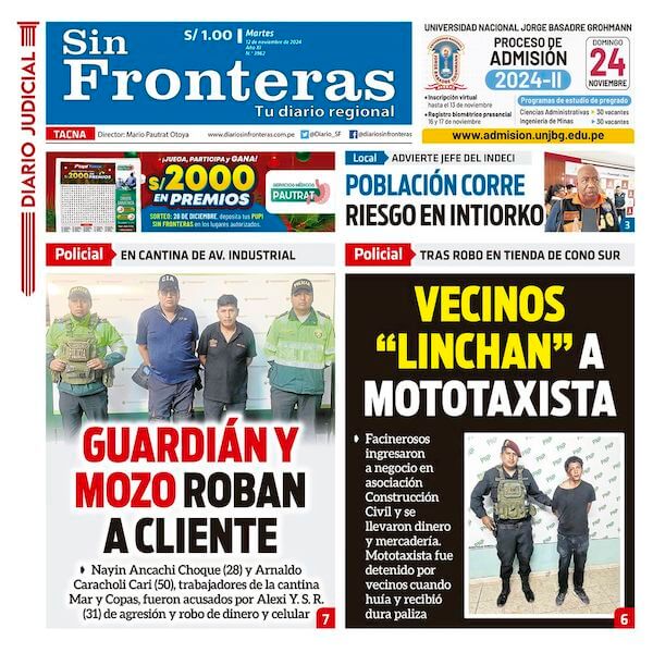 DIARIO SIN FRONTERAS TACNA