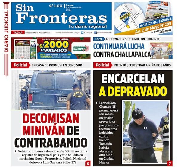 DIARIO SIN FRONTERAS TACNA